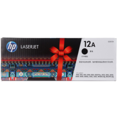 惠普（HP）LaserJet Q2612A黑色硒鼓 (適用于：HP 1010 1012 1015 1020 plus 3050 1018 M1005 M1319f) Q2612A（12A)