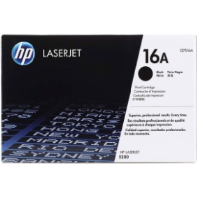 惠普（HP）Q7516A 黑色硒鼓 16A（惠普（HP）Q7516A 黑色硒鼓 16A 適用HP5200 5200LX 5200N 打印量12000頁(yè)）
