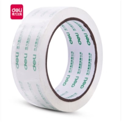 得力/deli 30312 膠帶 1卷裝膠帶紙透明膠帶膠帶座膠帶錯(cuò)題打包封箱帶大卷膠帶4.8公分 帶封箱器